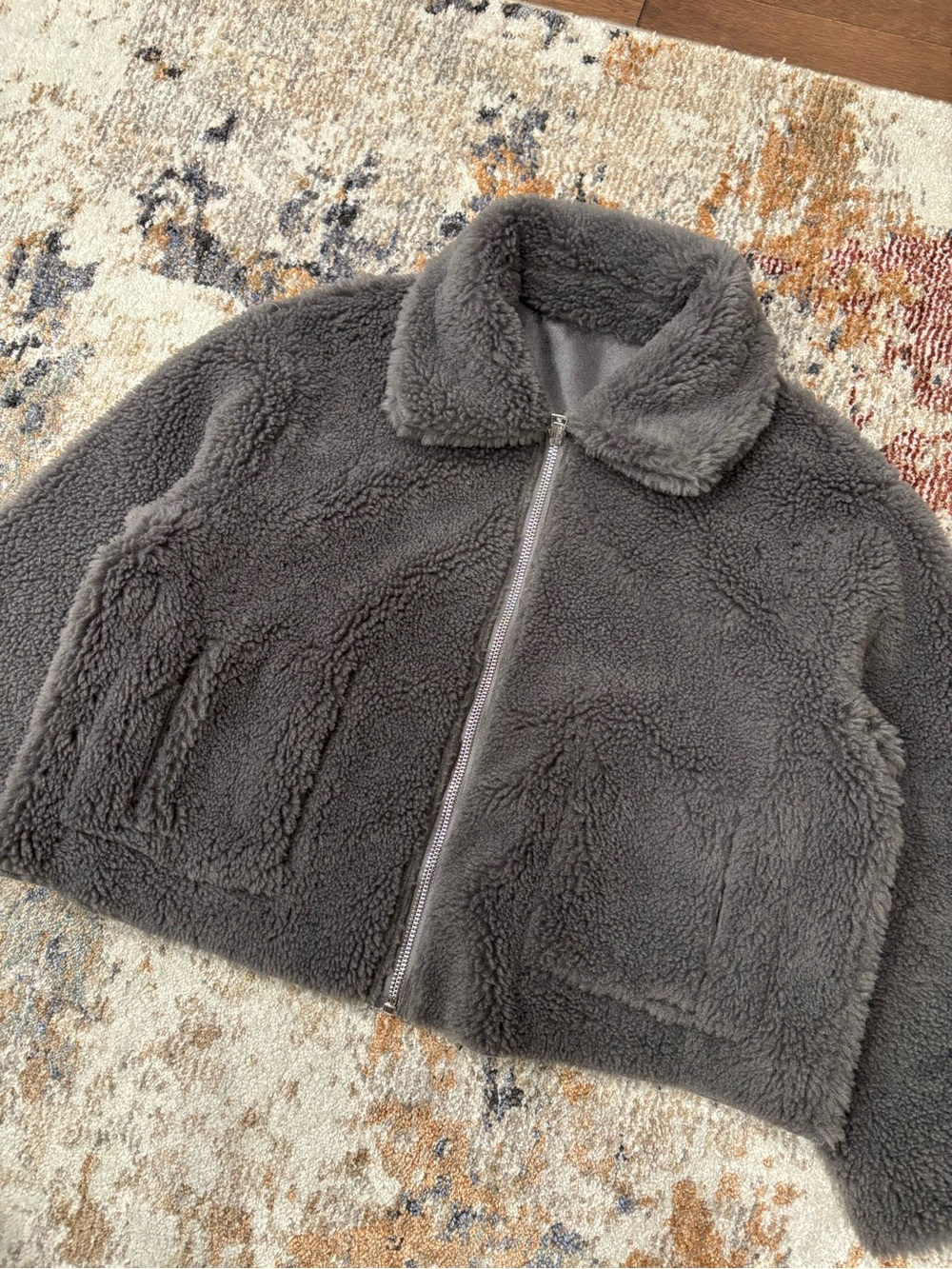 Jakke Vera Reversible Faux-Shearling Aviator Jacket - Picture 5 of 8